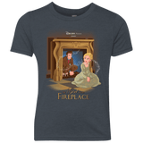 T-Shirts Vintage Navy / YXS The Girl In The Fireplace Youth Triblend T-Shirt