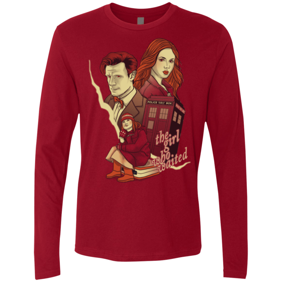 T-Shirts Cardinal / Small The Girl who waited Men's Premium Long Sleeve