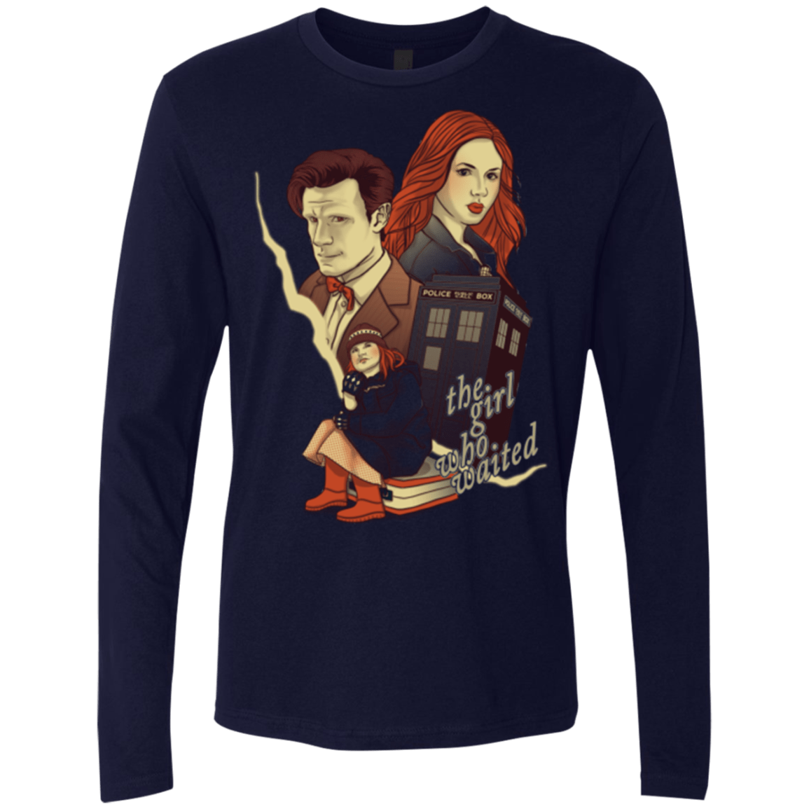 T-Shirts Midnight Navy / Small The Girl who waited Men's Premium Long Sleeve
