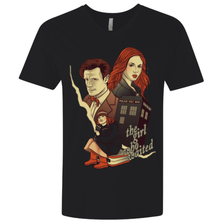 T-Shirts Black / X-Small The Girl who waited Men's Premium V-Neck