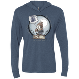 T-Shirts Indigo / X-Small The Girl Who Waited Triblend Long Sleeve Hoodie Tee