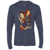 T-Shirts Vintage Navy / X-Small The Girl who waited Triblend Long Sleeve Hoodie Tee