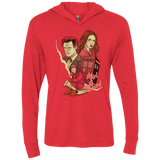 T-Shirts Vintage Red / X-Small The Girl who waited Triblend Long Sleeve Hoodie Tee