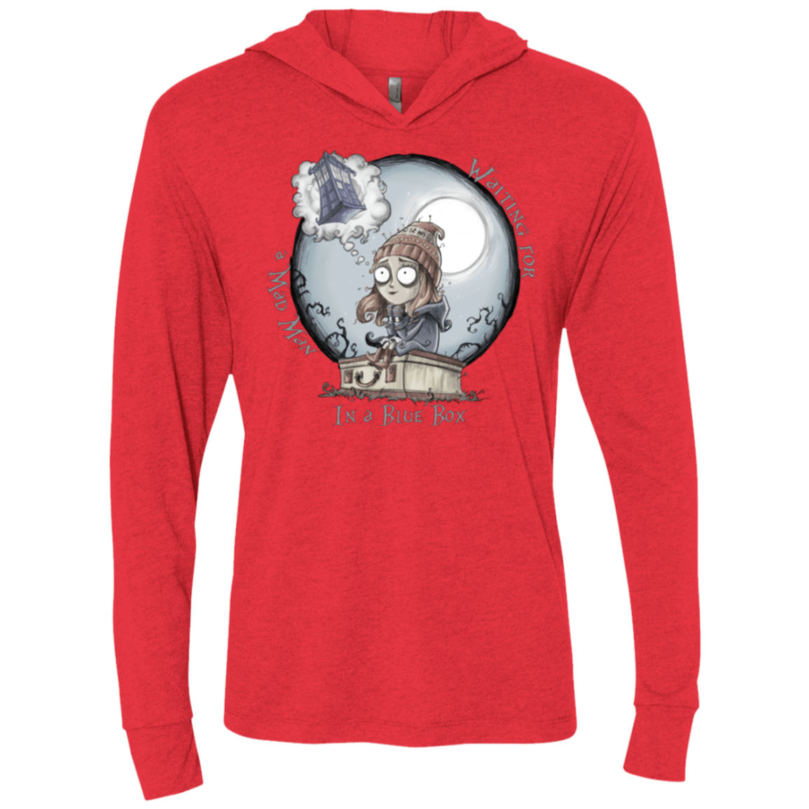 T-Shirts Vintage Red / X-Small The Girl Who Waited Triblend Long Sleeve Hoodie Tee