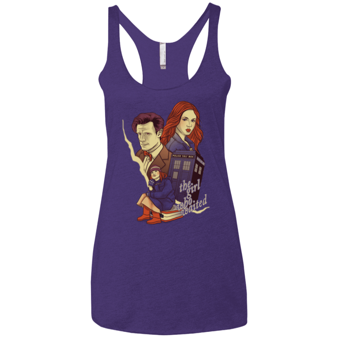 T-Shirts Purple / X-Small The Girl who waited Women's Triblend Racerback Tank