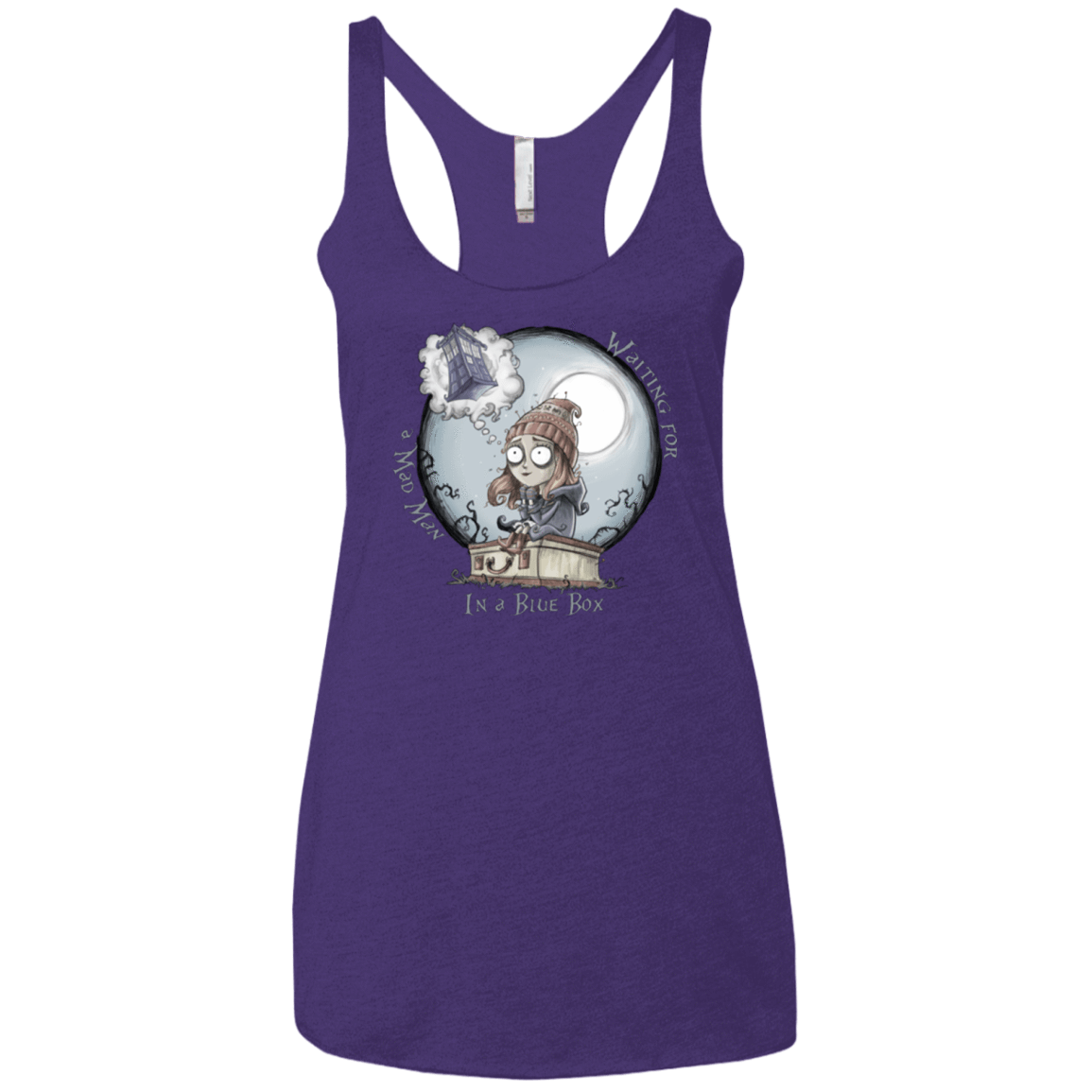 T-Shirts Purple / X-Small The Girl Who Waited Women's Triblend Racerback Tank