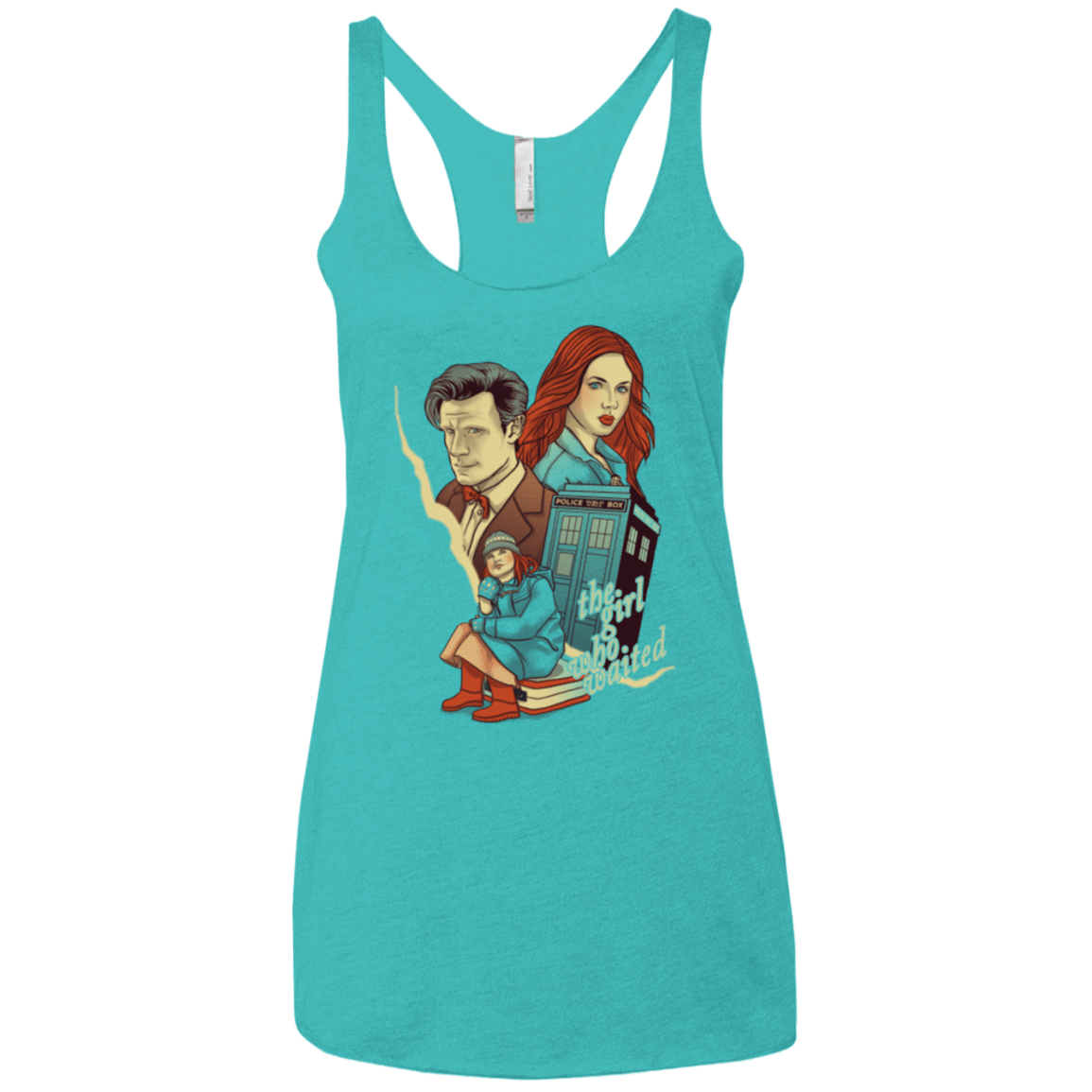 T-Shirts Tahiti Blue / X-Small The Girl who waited Women's Triblend Racerback Tank