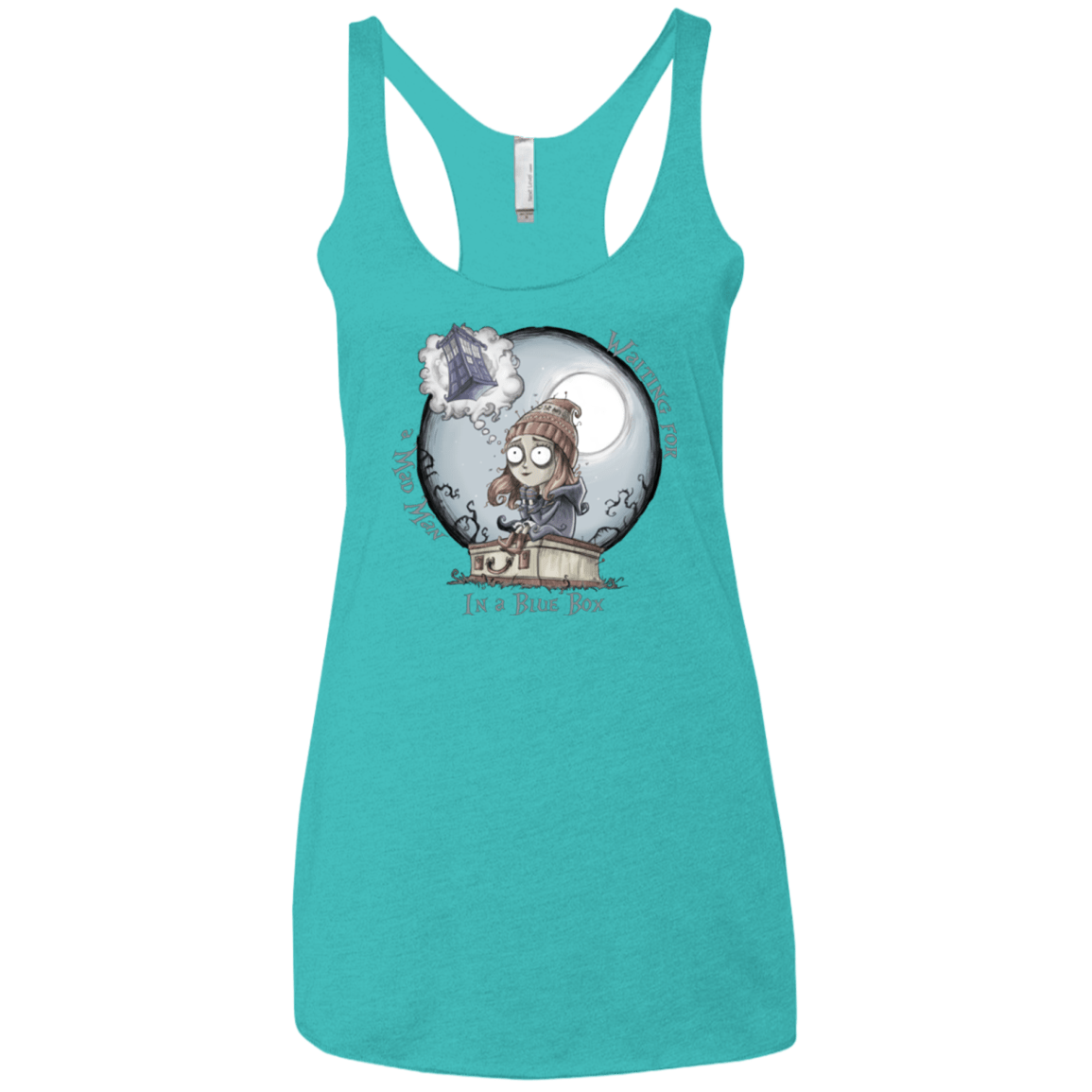 T-Shirts Tahiti Blue / X-Small The Girl Who Waited Women's Triblend Racerback Tank