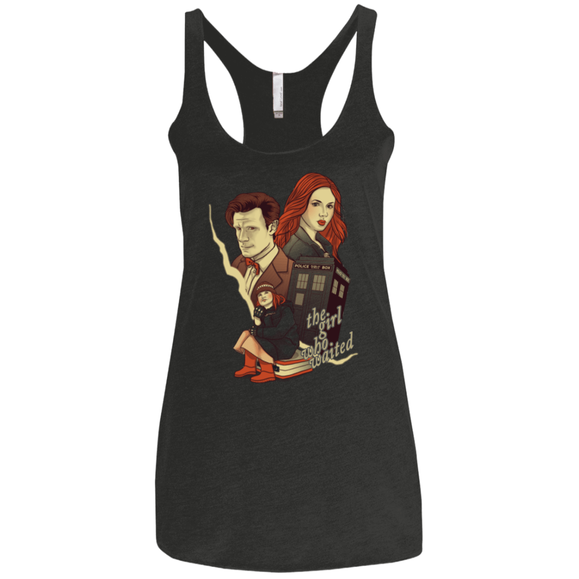T-Shirts Vintage Black / X-Small The Girl who waited Women's Triblend Racerback Tank