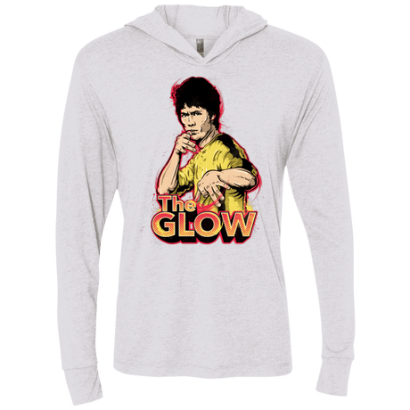 T-Shirts Heather White / X-Small The Glow Triblend Long Sleeve Hoodie Tee