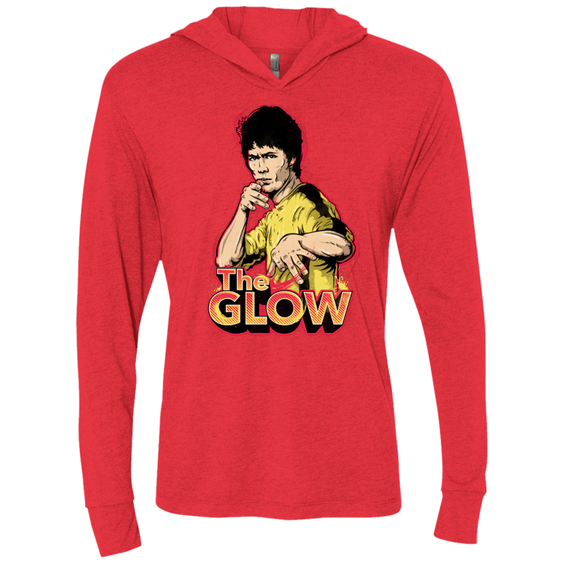 The Glow Triblend Long Sleeve Hoodie Tee