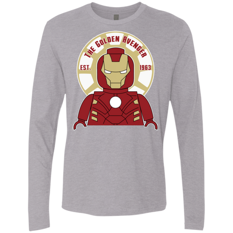 T-Shirts Heather Grey / Small The Golden Avenger Men's Premium Long Sleeve