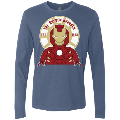 T-Shirts Indigo / Small The Golden Avenger Men's Premium Long Sleeve