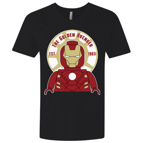 T-Shirts Black / X-Small The Golden Avenger Men's Premium V-Neck
