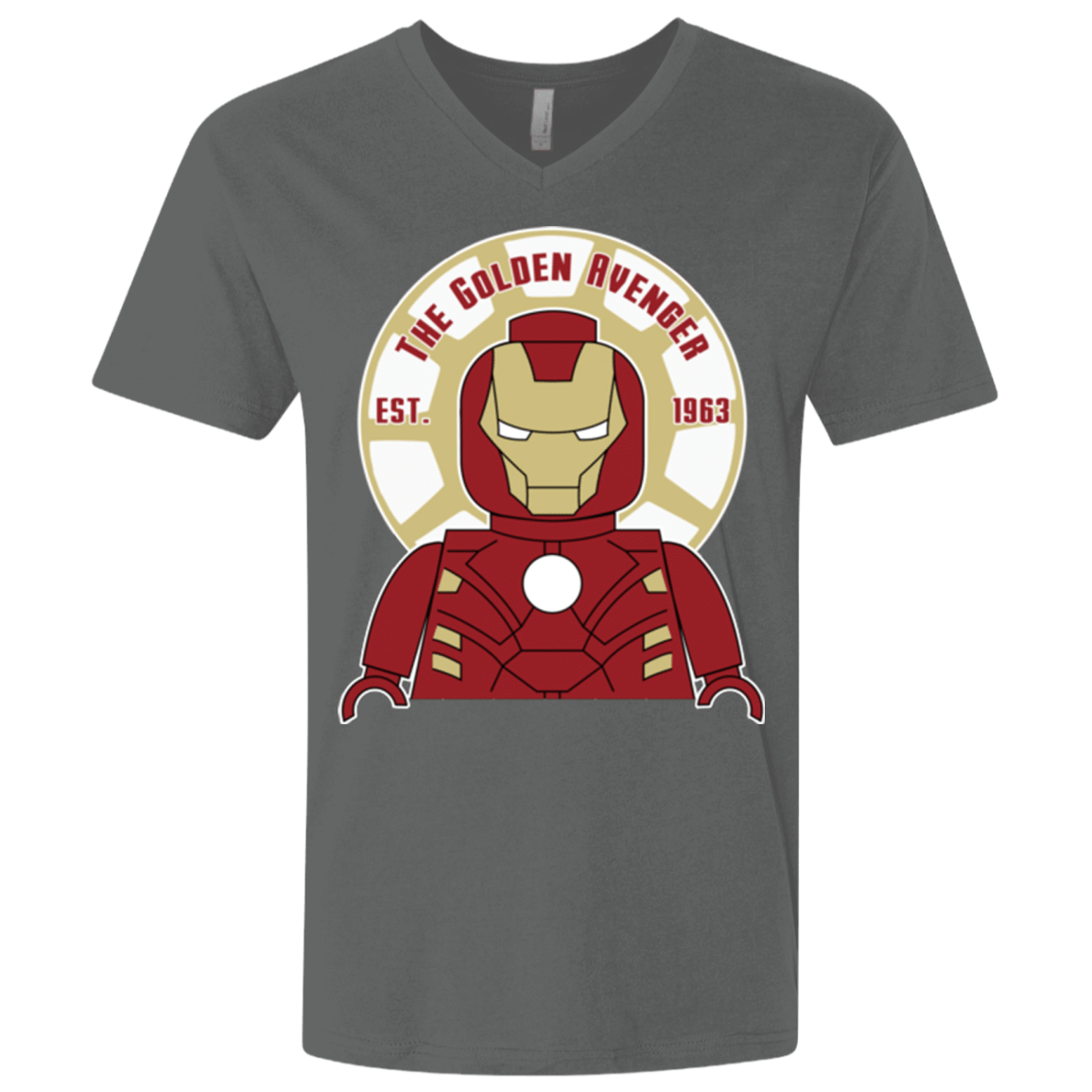 T-Shirts Heavy Metal / X-Small The Golden Avenger Men's Premium V-Neck