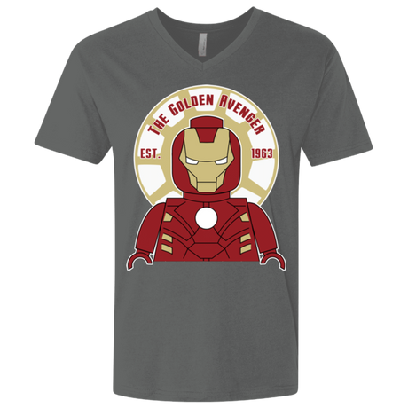 T-Shirts Heavy Metal / X-Small The Golden Avenger Men's Premium V-Neck