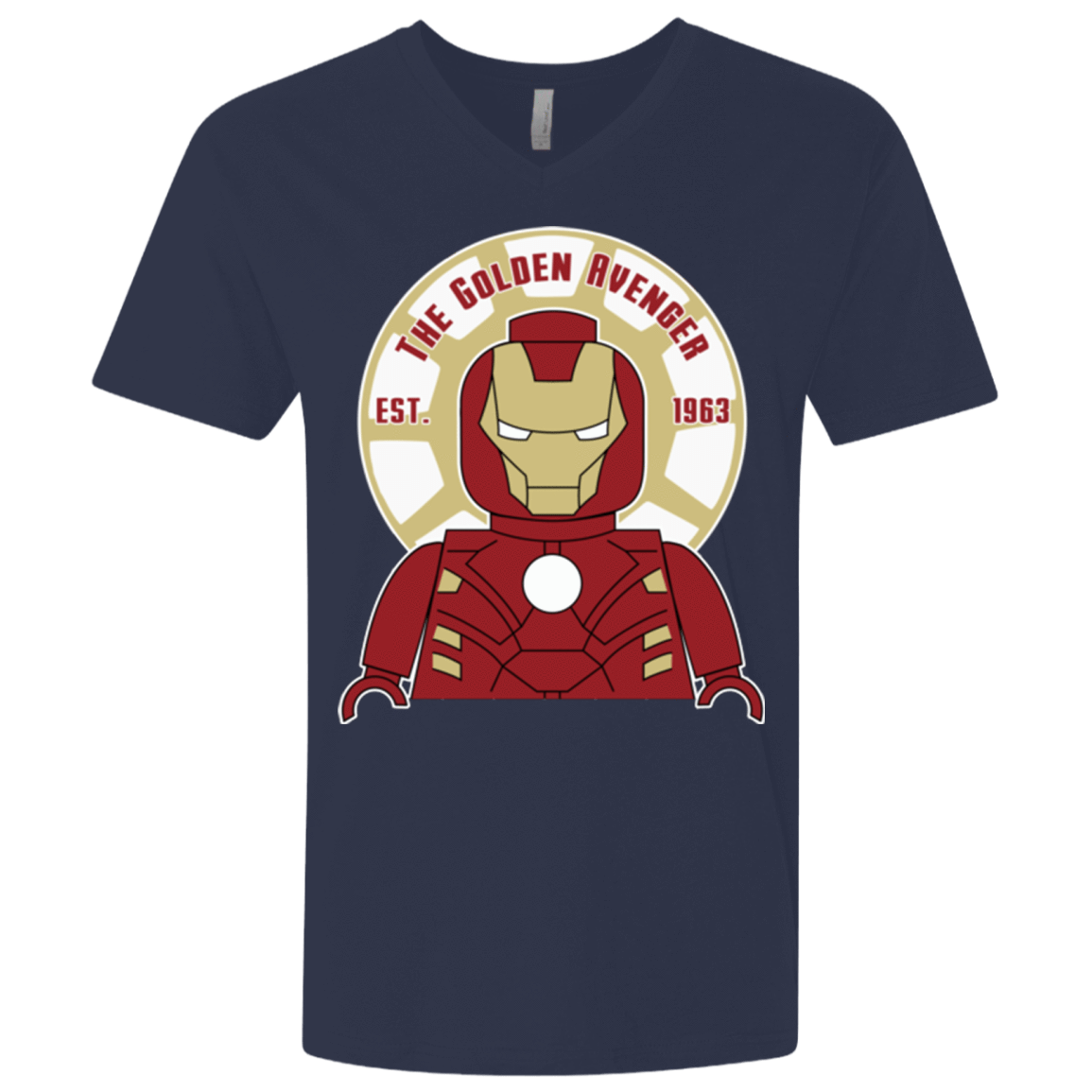 T-Shirts Midnight Navy / X-Small The Golden Avenger Men's Premium V-Neck