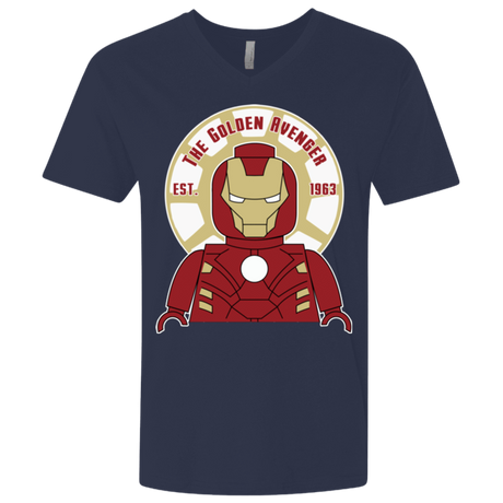 T-Shirts Midnight Navy / X-Small The Golden Avenger Men's Premium V-Neck