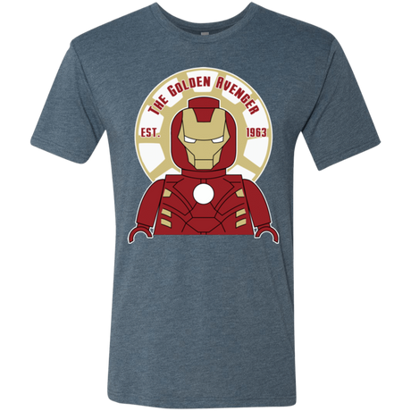 T-Shirts Indigo / Small The Golden Avenger Men's Triblend T-Shirt