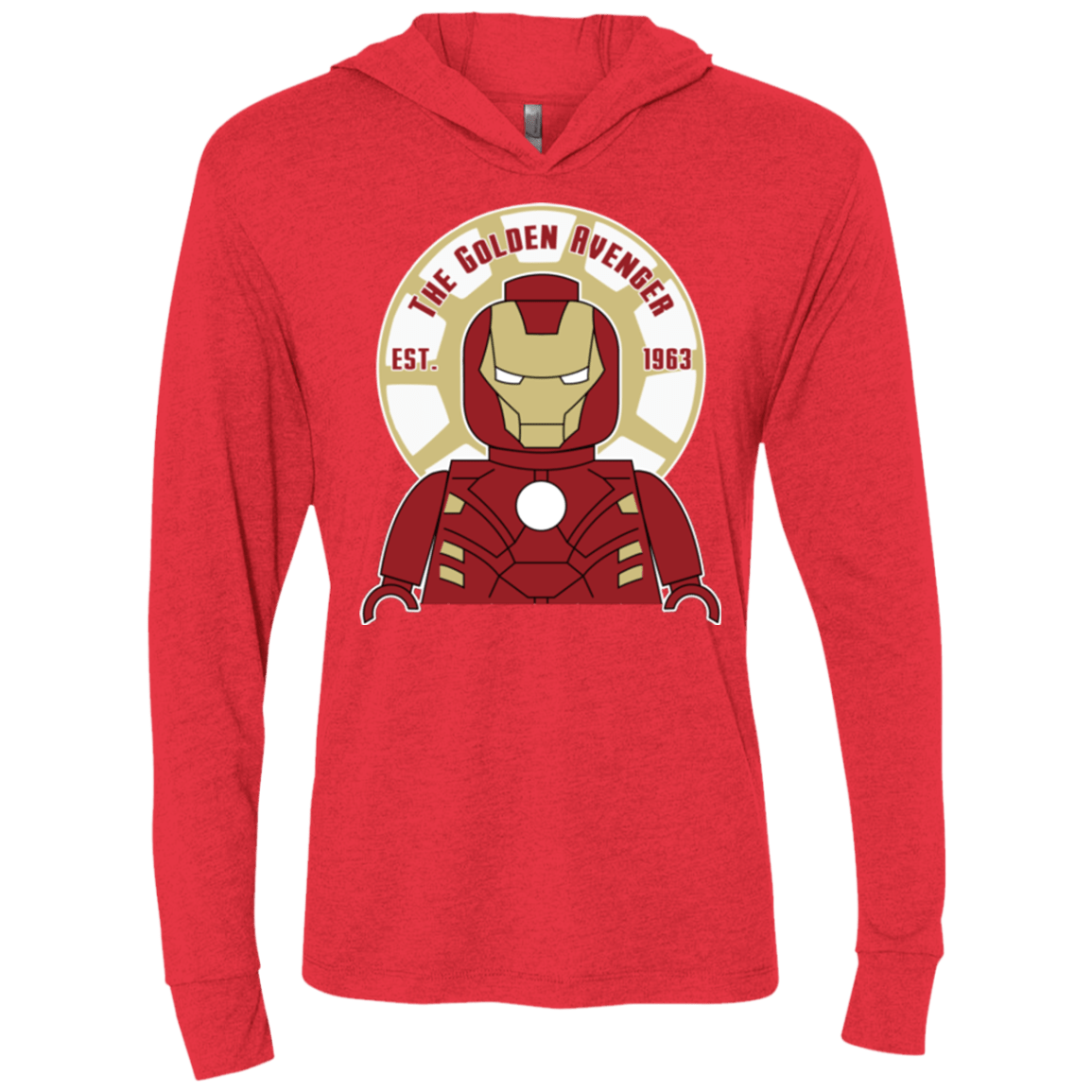 T-Shirts Vintage Red / X-Small The Golden Avenger Triblend Long Sleeve Hoodie Tee