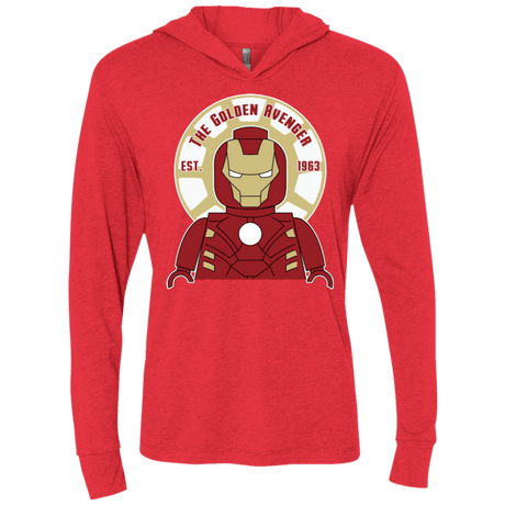 T-Shirts Vintage Red / X-Small The Golden Avenger Triblend Long Sleeve Hoodie Tee