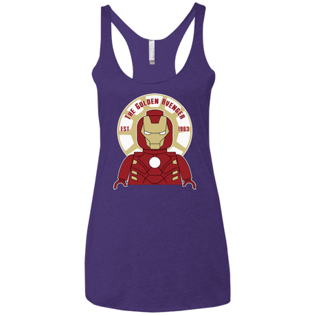 T-Shirts Purple / X-Small The Golden Avenger Women's Triblend Racerback Tank