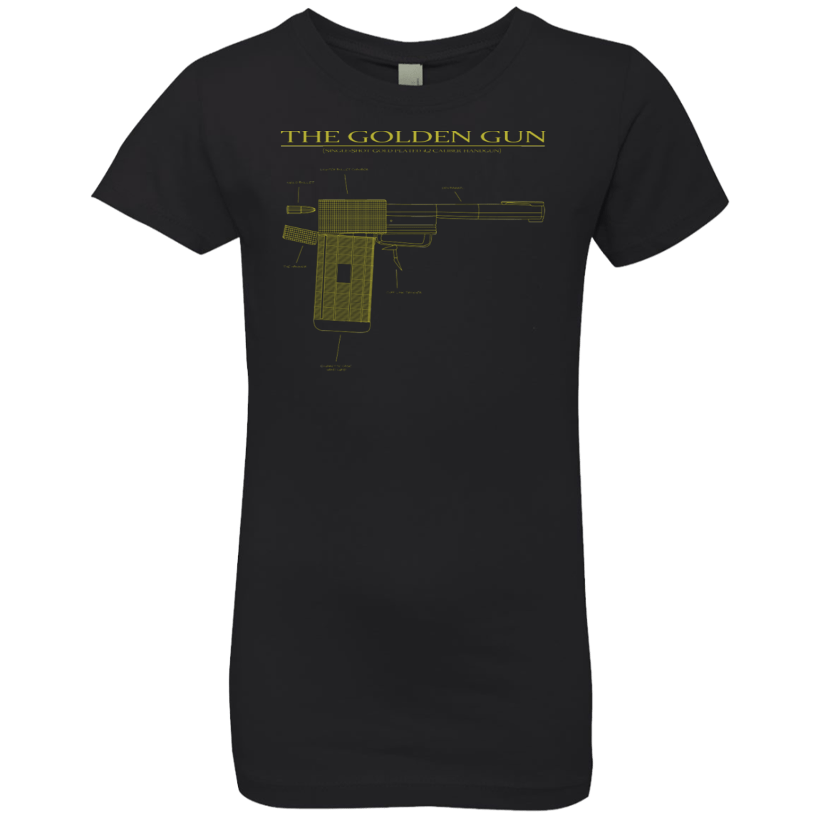 T-Shirts Black / YXS The Golden Gun Girls Premium T-Shirt