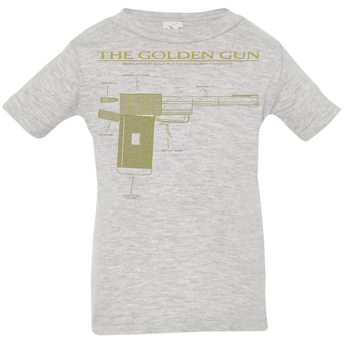 T-Shirts Heather Grey / 6 Months The Golden Gun Infant Premium T-Shirt