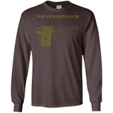 T-Shirts Dark Chocolate / S The Golden Gun Men's Long Sleeve T-Shirt