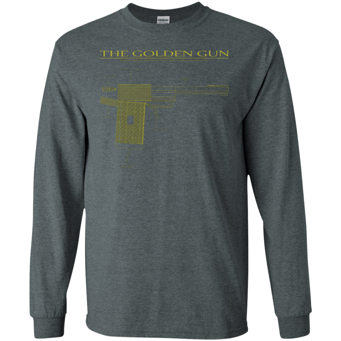 T-Shirts Dark Heather / S The Golden Gun Men's Long Sleeve T-Shirt