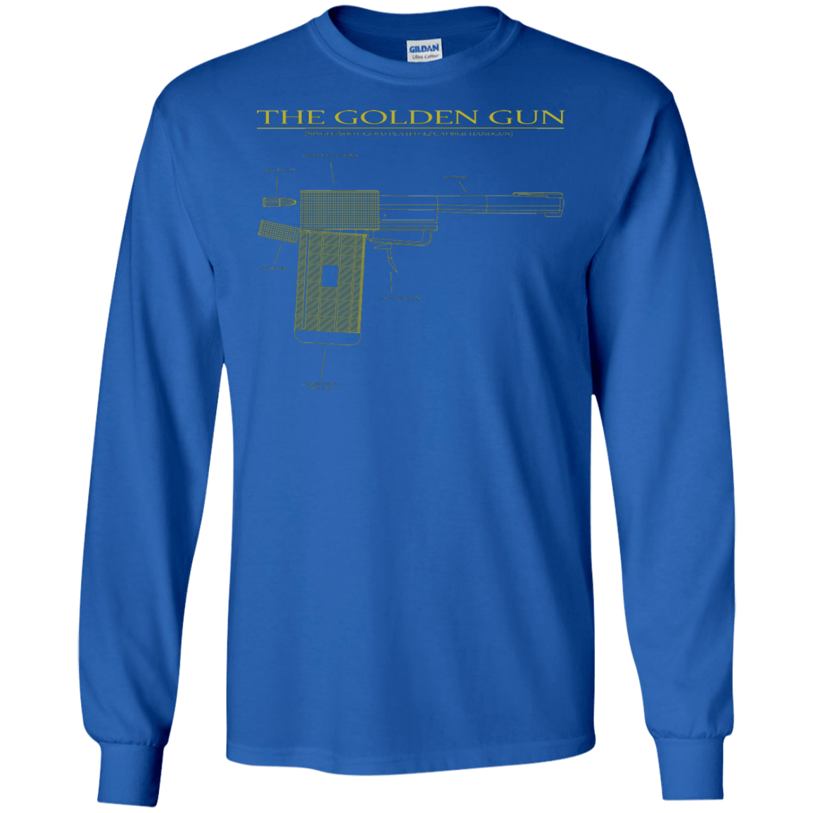 T-Shirts Royal / S The Golden Gun Men's Long Sleeve T-Shirt