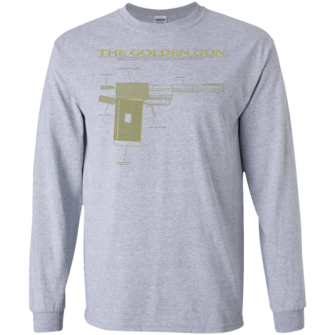 T-Shirts Sport Grey / S The Golden Gun Men's Long Sleeve T-Shirt