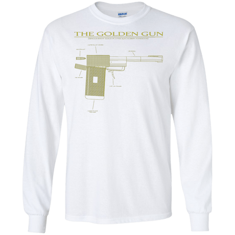 T-Shirts White / S The Golden Gun Men's Long Sleeve T-Shirt