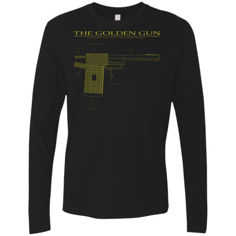 T-Shirts Black / S The Golden Gun Men's Premium Long Sleeve