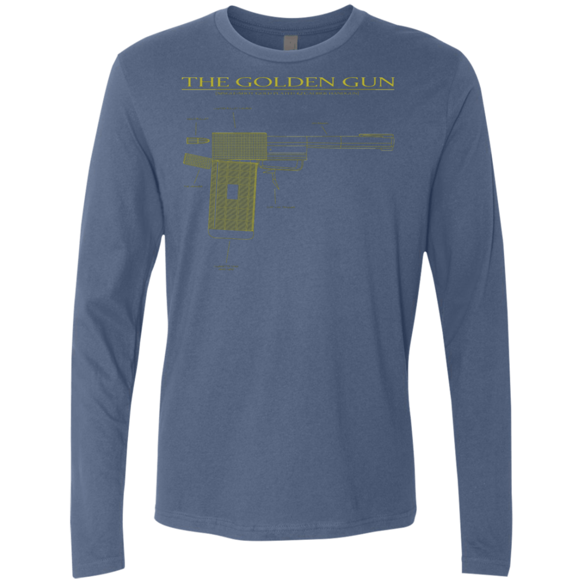 T-Shirts Indigo / S The Golden Gun Men's Premium Long Sleeve