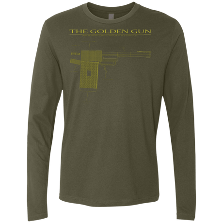 T-Shirts Military Green / S The Golden Gun Men's Premium Long Sleeve