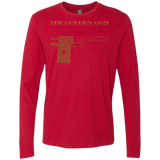 T-Shirts Red / S The Golden Gun Men's Premium Long Sleeve