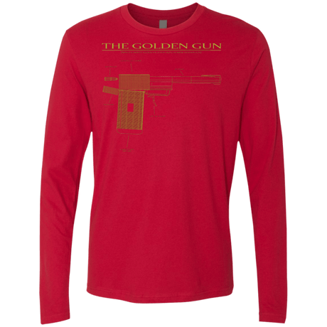 T-Shirts Red / S The Golden Gun Men's Premium Long Sleeve