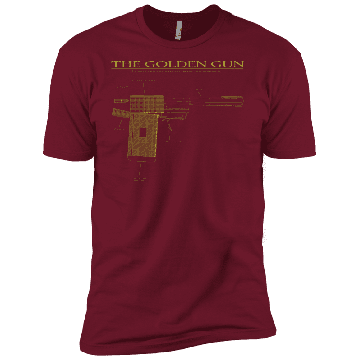 T-Shirts Cardinal / X-Small The Golden Gun Men's Premium T-Shirt