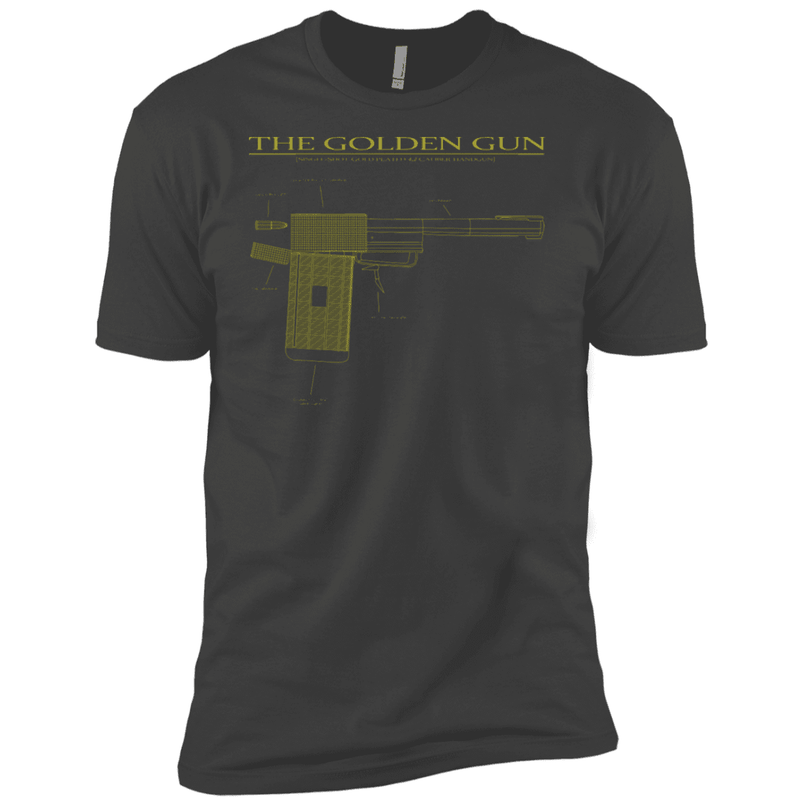 T-Shirts Heavy Metal / X-Small The Golden Gun Men's Premium T-Shirt