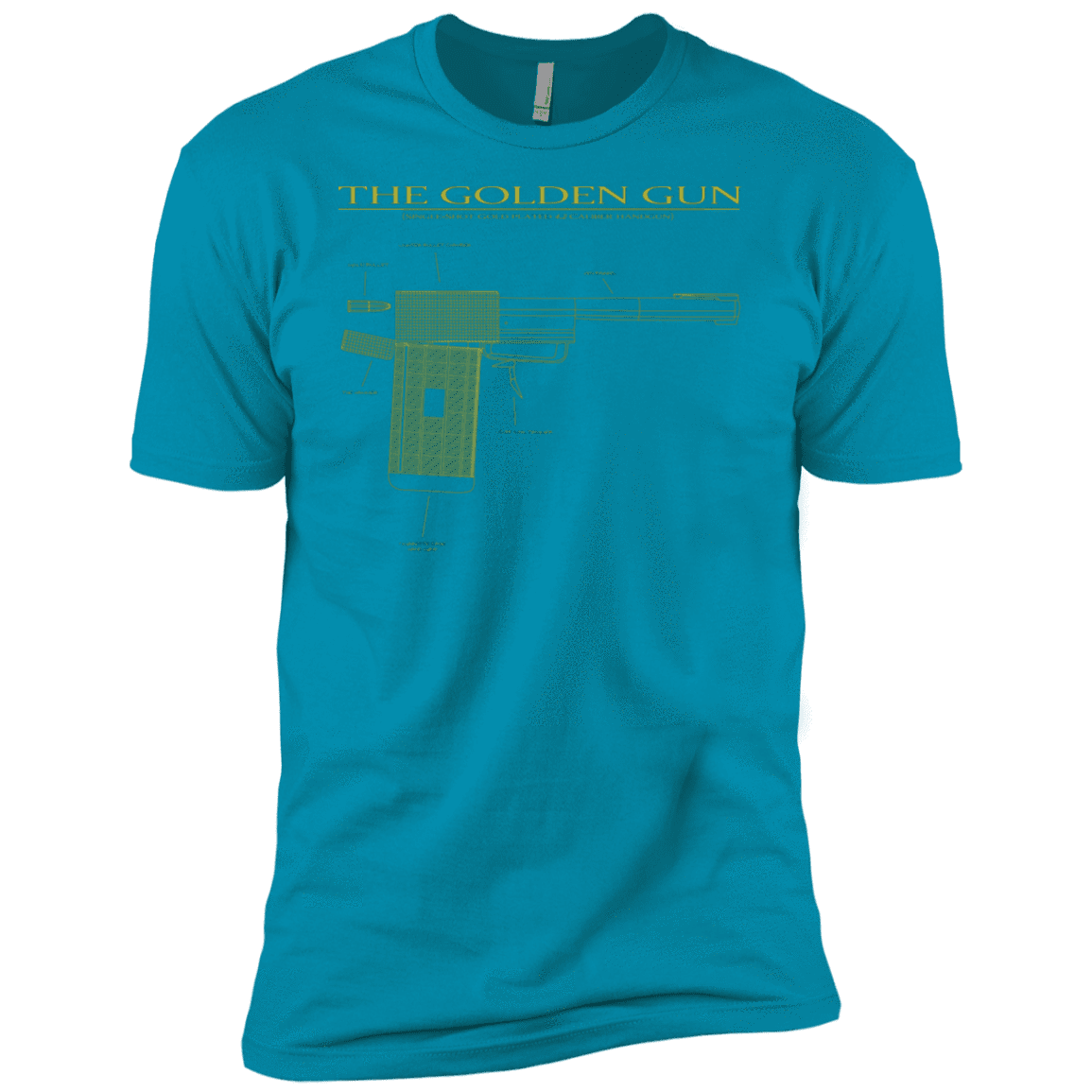 T-Shirts Turquoise / X-Small The Golden Gun Men's Premium T-Shirt