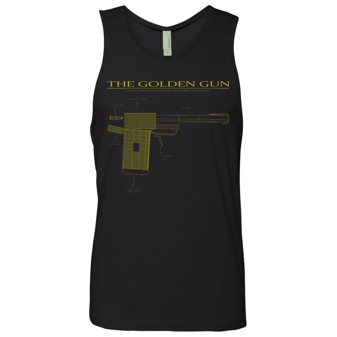 T-Shirts Black / S The Golden Gun Men's Premium Tank Top