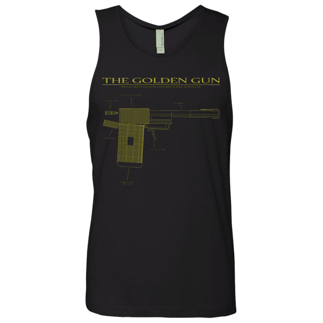 T-Shirts Black / S The Golden Gun Men's Premium Tank Top