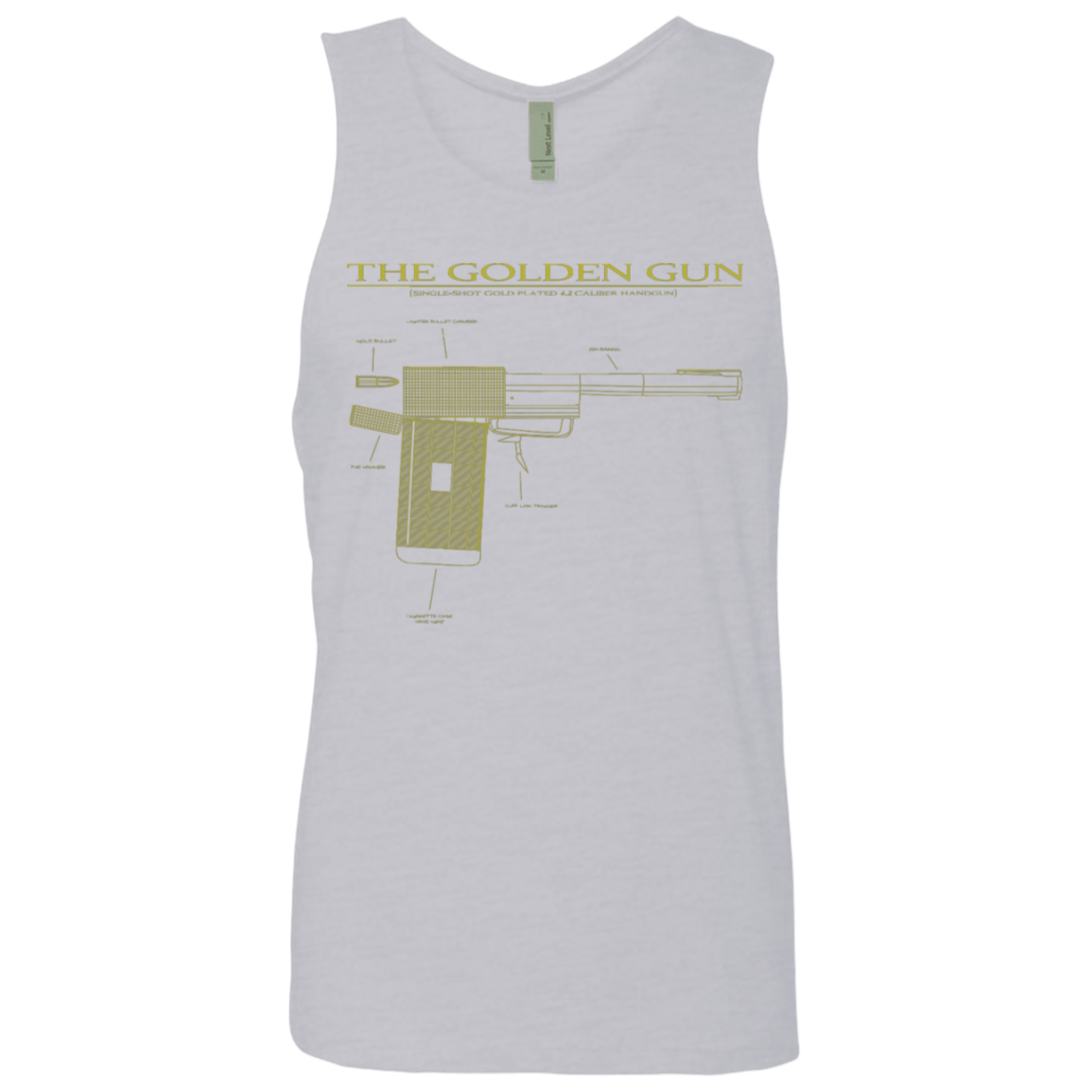 T-Shirts Heather Grey / S The Golden Gun Men's Premium Tank Top