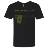 T-Shirts Black / X-Small The Golden Gun Men's Premium V-Neck