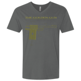 T-Shirts Heavy Metal / X-Small The Golden Gun Men's Premium V-Neck