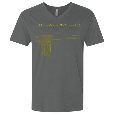 T-Shirts Heavy Metal / X-Small The Golden Gun Men's Premium V-Neck