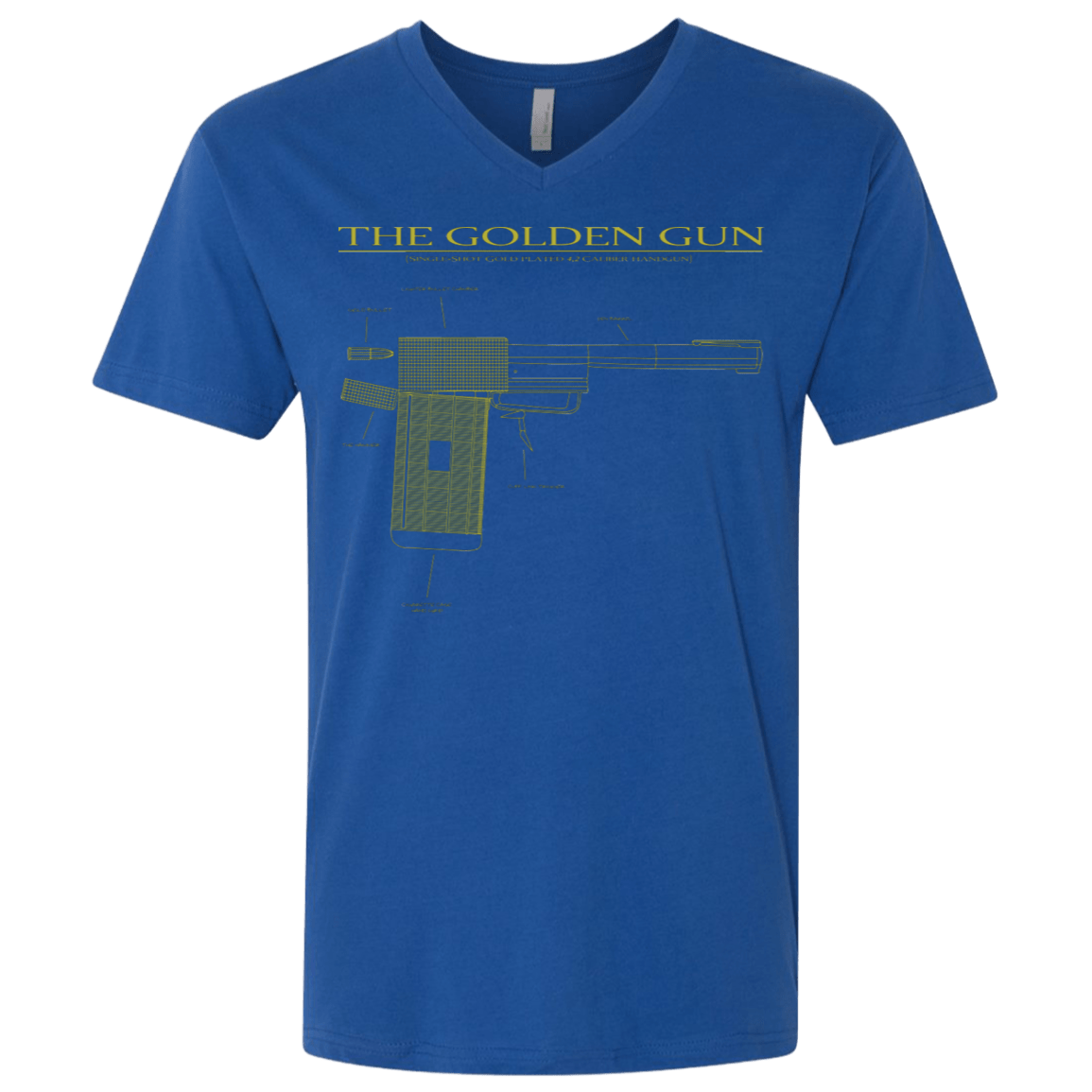 T-Shirts Royal / X-Small The Golden Gun Men's Premium V-Neck