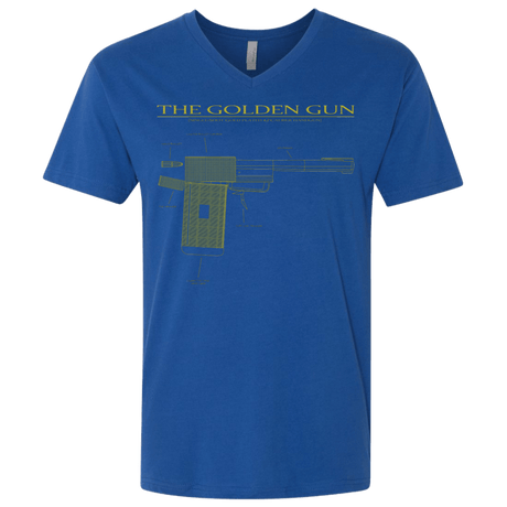 T-Shirts Royal / X-Small The Golden Gun Men's Premium V-Neck