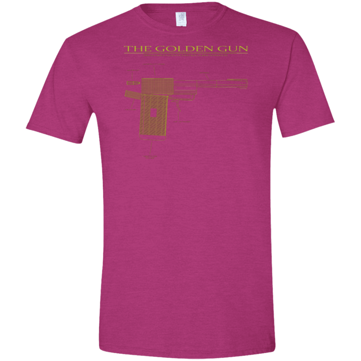 T-Shirts Antique Heliconia / S The Golden Gun Men's Semi-Fitted Softstyle